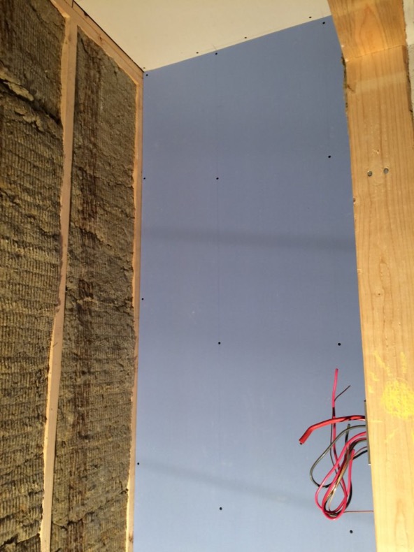 blue drywall